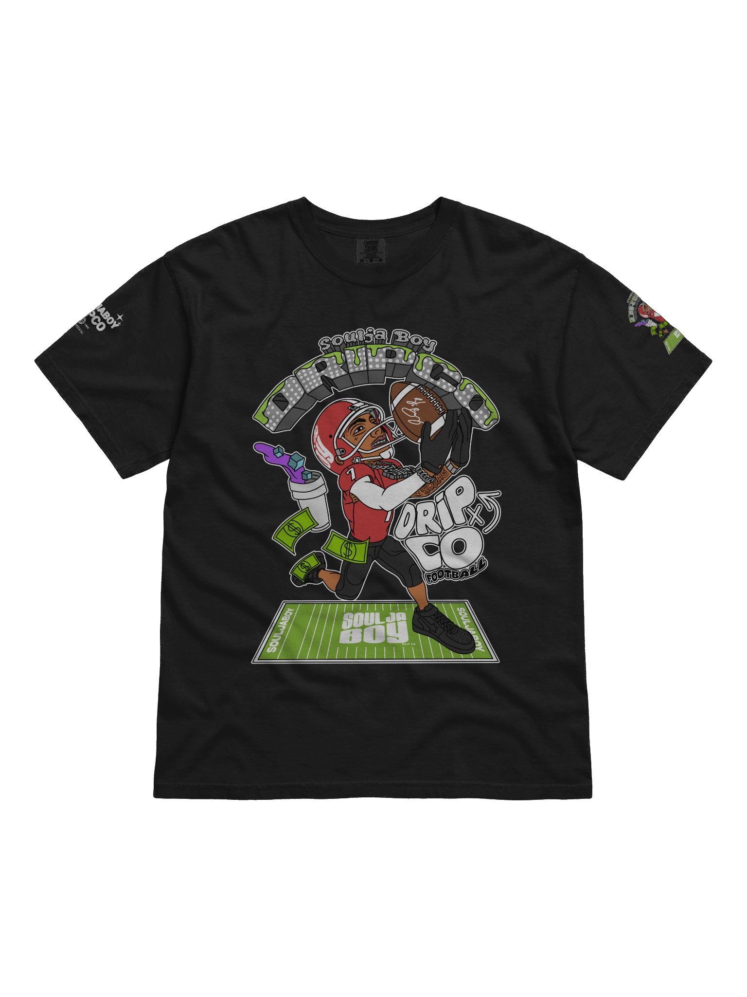 SOULJABOYDRIPCO FOOTBALL TEE product image (1)