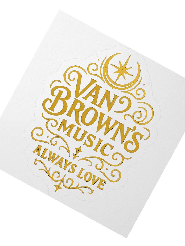 Golden Logo Kiss-Cut Vinyl Stickers product image (4)
