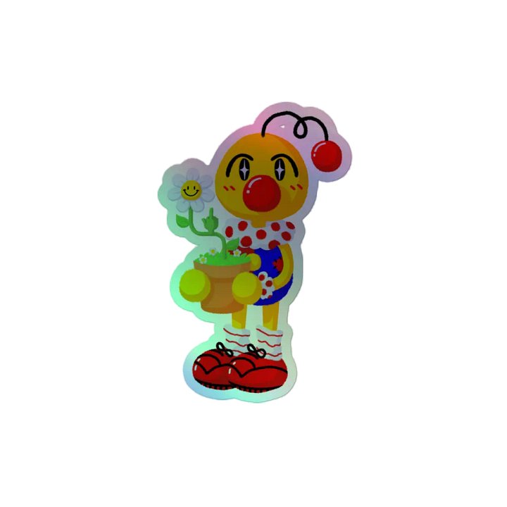 Boyoyoing Flower Pot Rude Holographic Sticker product image (2)