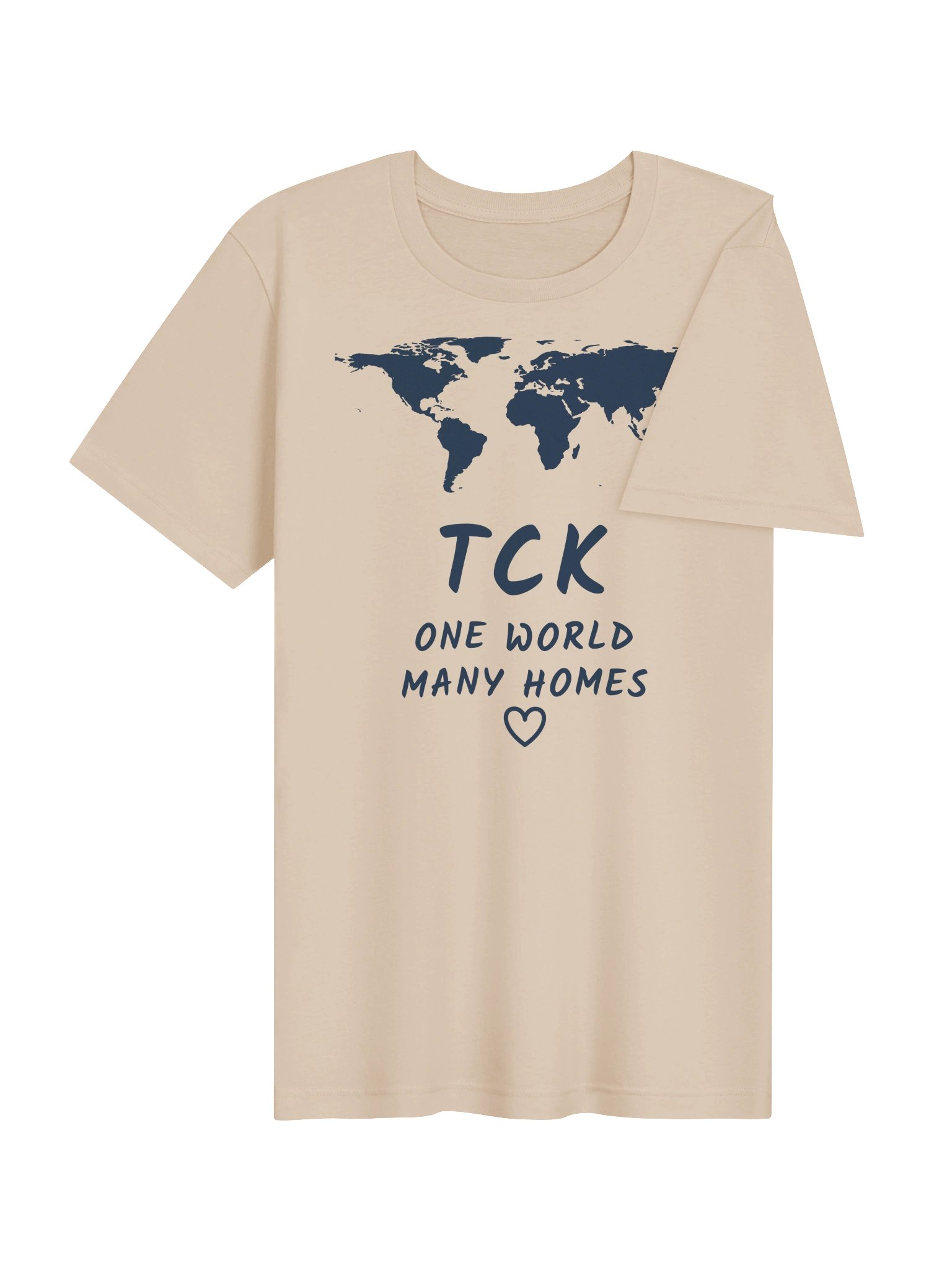 TCK One World Many Homes Tee (Navy Print) product image (10)