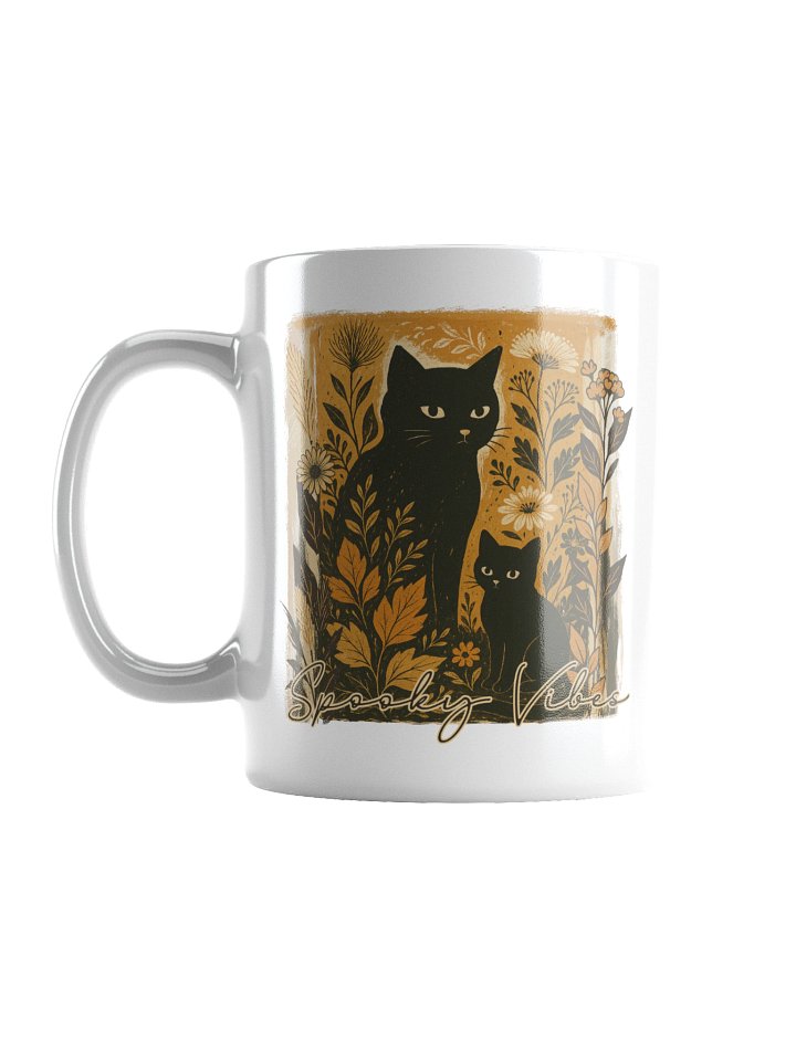 Spooky Vibes Black Cat Mug product image (1)