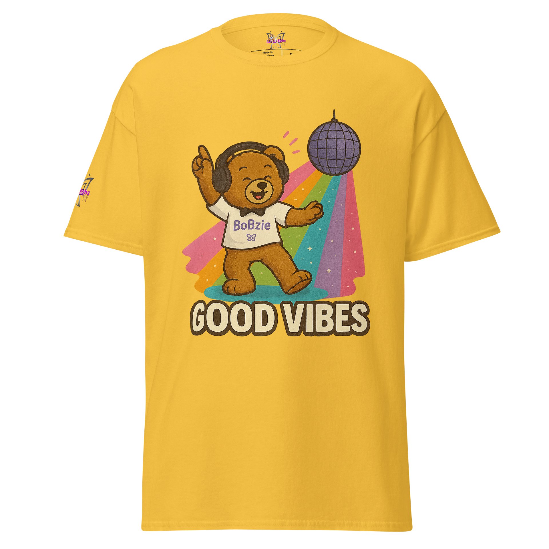 Bobzie Good Vibes Women’s Heavyweight Tee | Feel Good Energy Edition by FayzieBobs product image (3)