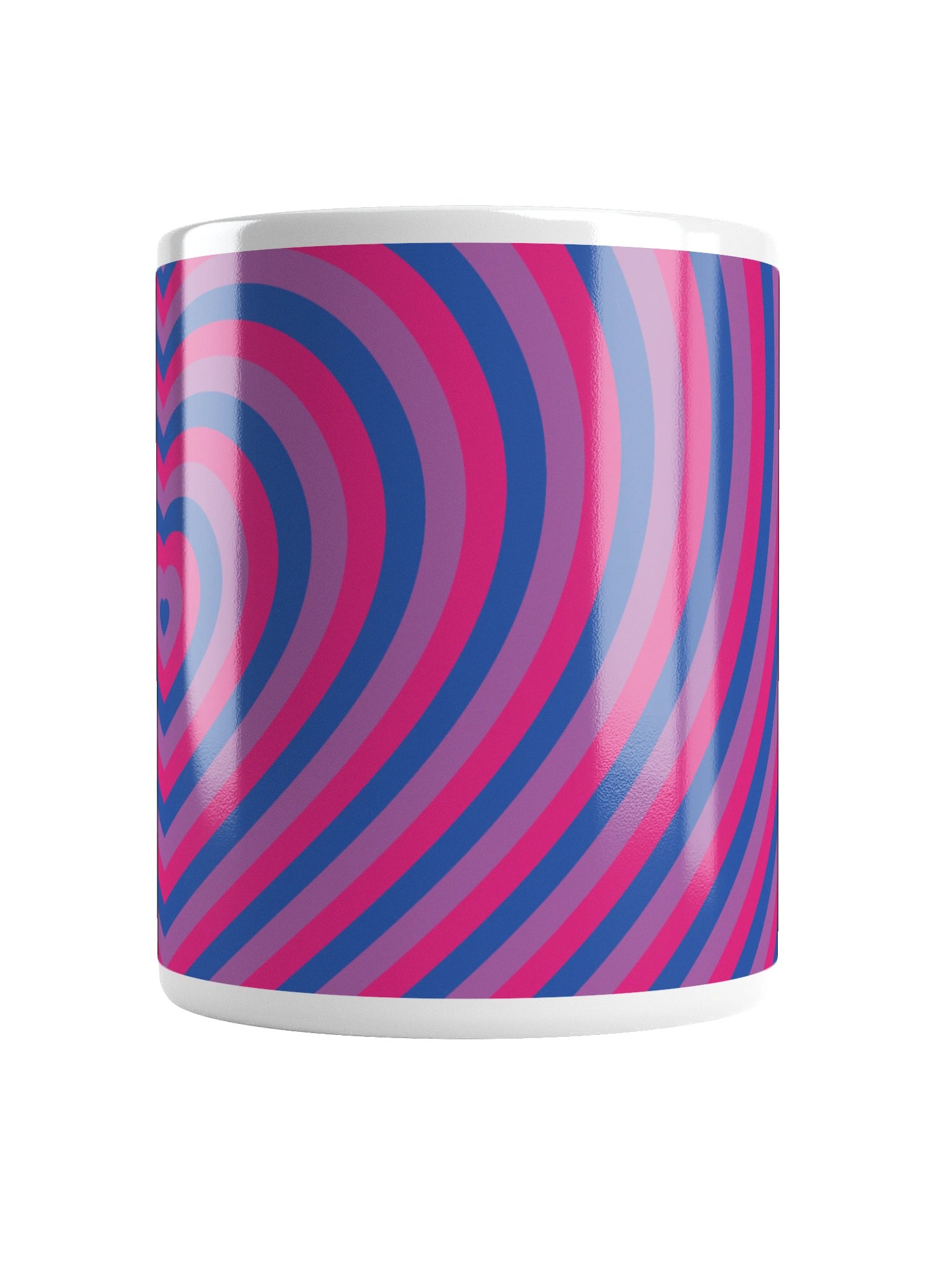 Bisexual Pride Hearts Mug (Right-handed) product image (6)