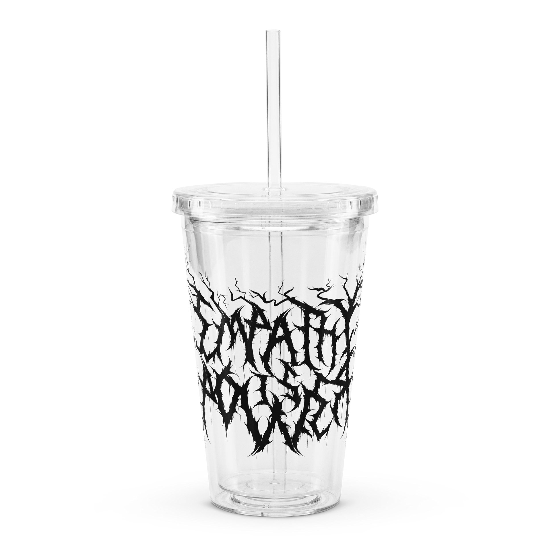 *NEW!* EIP Double Walled Clear Plastic Tumbler (16 oz) BLACK product image (1)