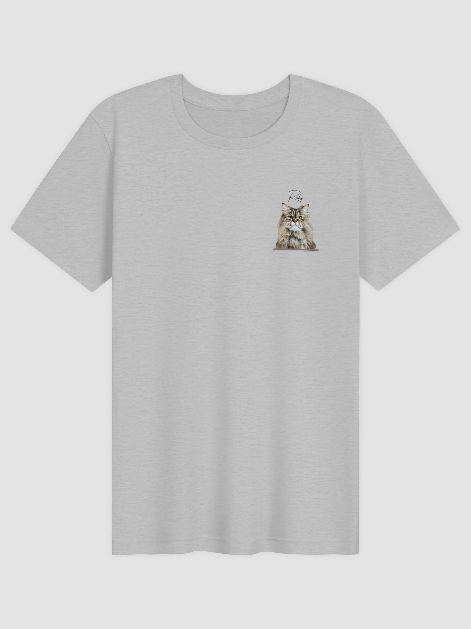 Custom Minimalist Left Chest Oil Painting Pet Portrait T-Shirt product image (5)