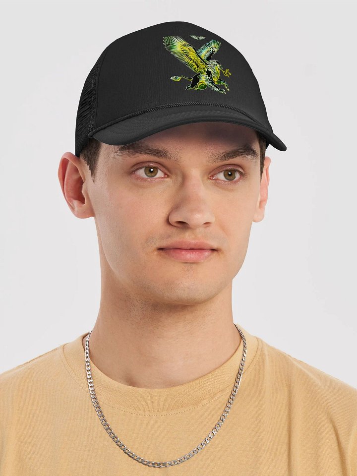 Gripen Flying Green//Griffin/Valucap Foam Trucker Hat by Valucap product image (1)