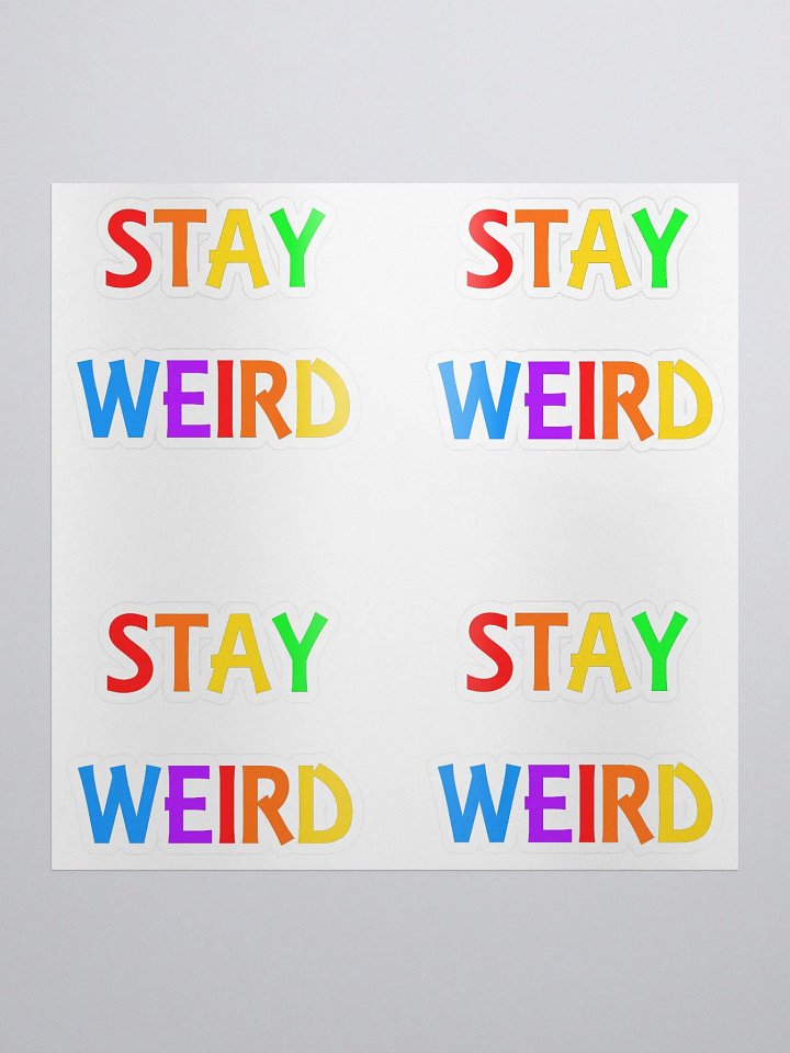 Stay Weird Rainbow - Kiss Cut Stickers product image (2)