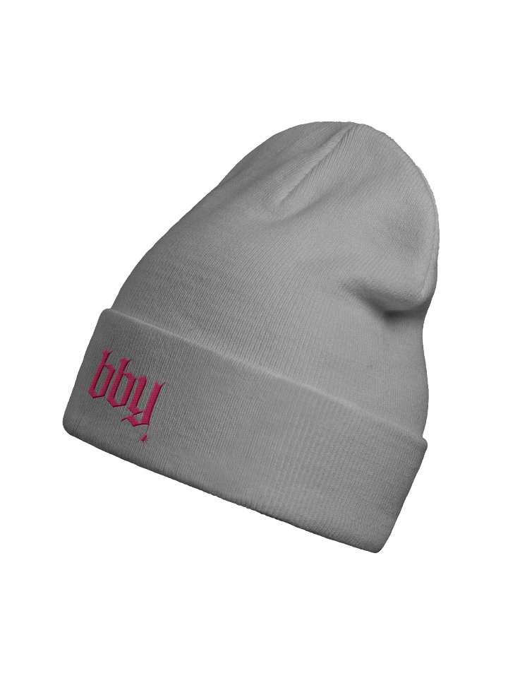 'BBY' Embroidered Knit Beanie product image (16)