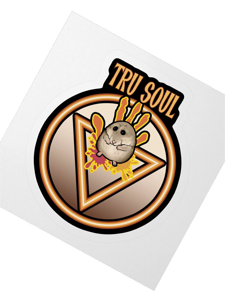 Tru Soul Hamster Kiss Cut Stickers - 3"x3" product image (2)