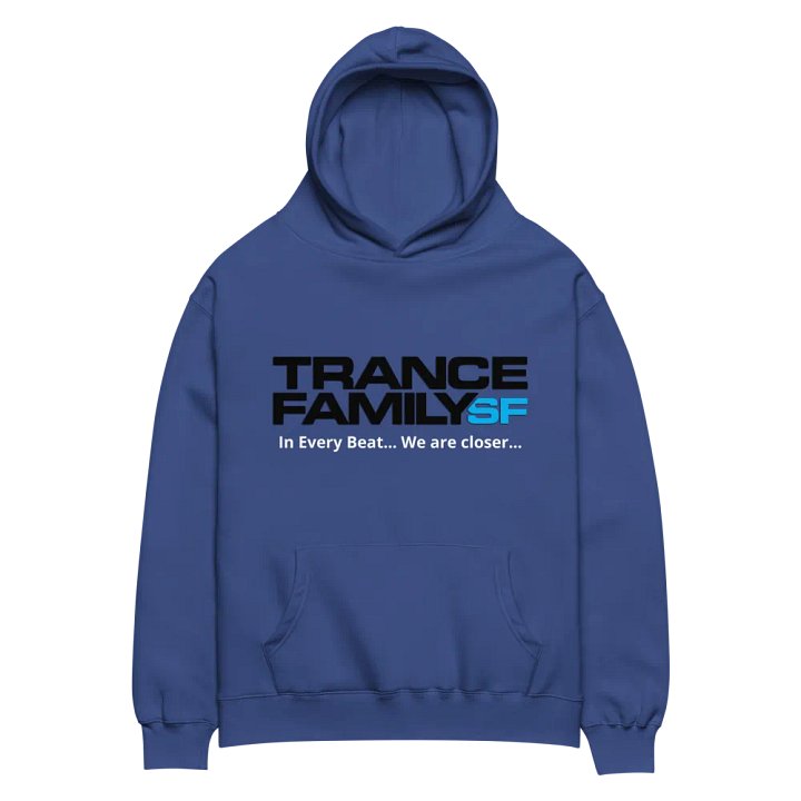 TranceFamilySF Blackover Blue No Zip Hoodie product image (2)