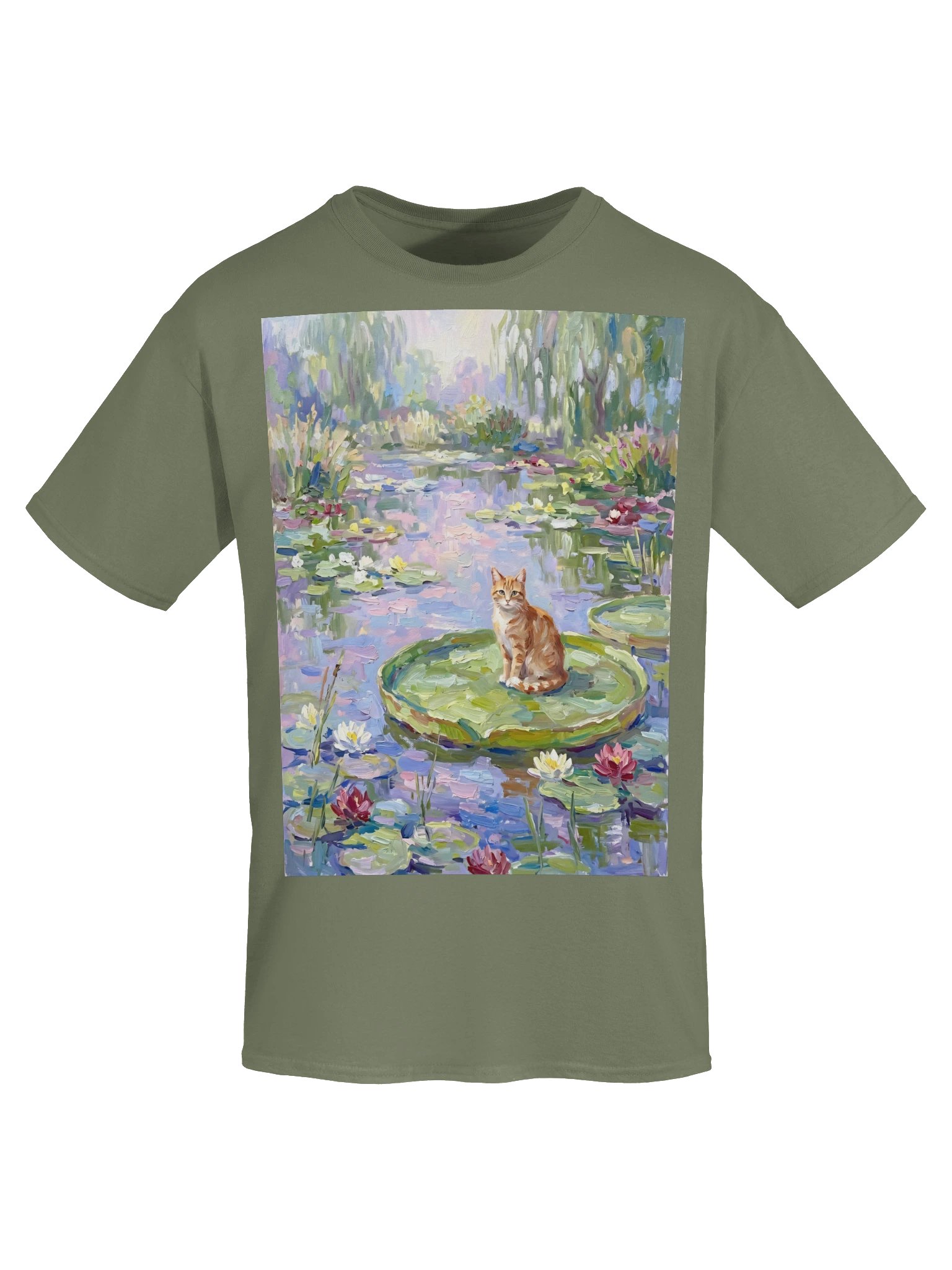 Water Lilies Cat Tee product image (33)