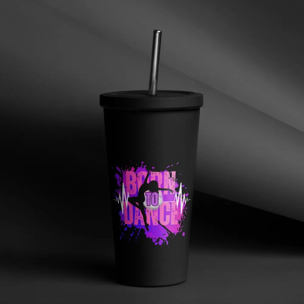Create Greatness + Born to Dance Vibrant Beats Her Silhouette Insulated Tumbler product image (53)