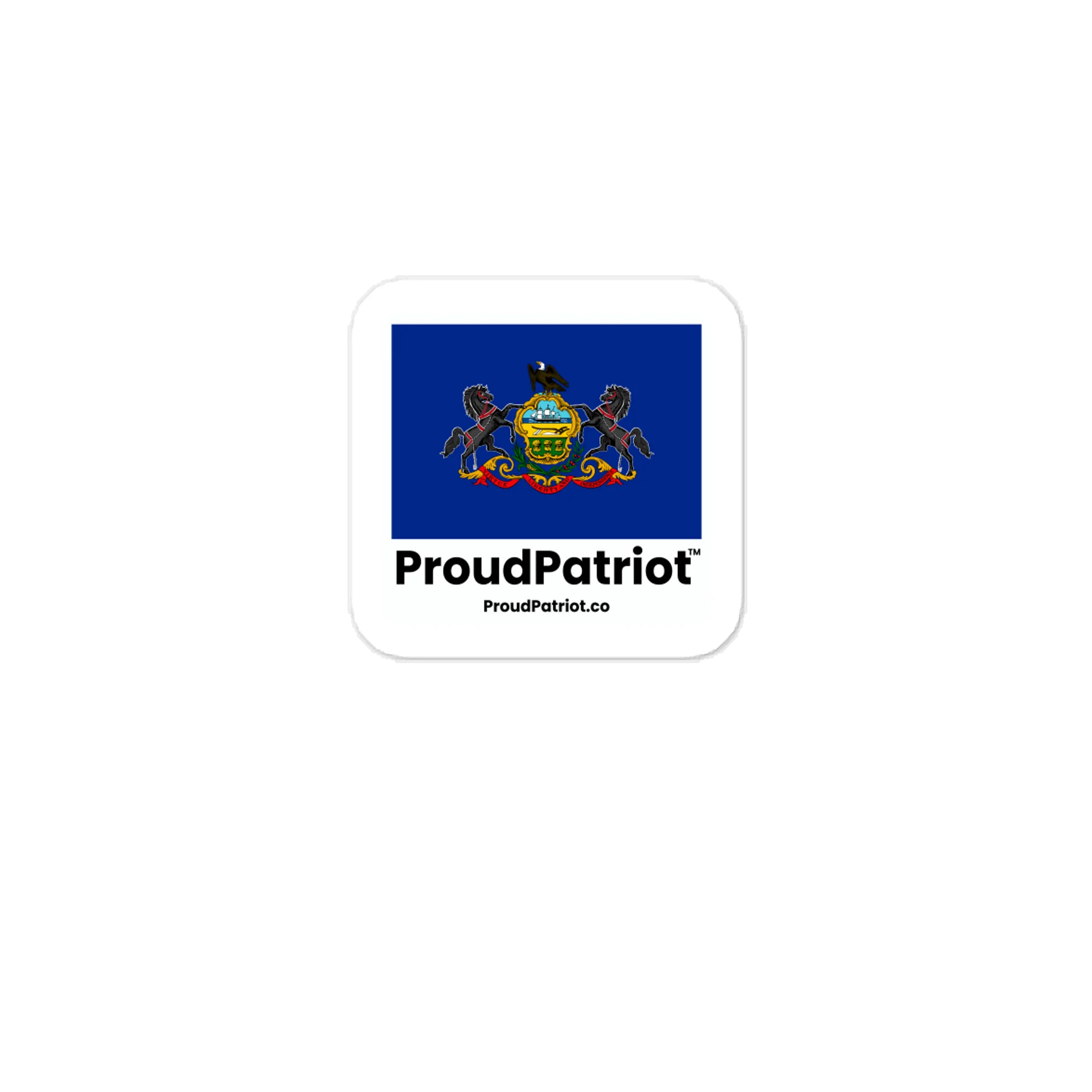 Pennsylvania State Flag Vinyl Sticker product image (1)