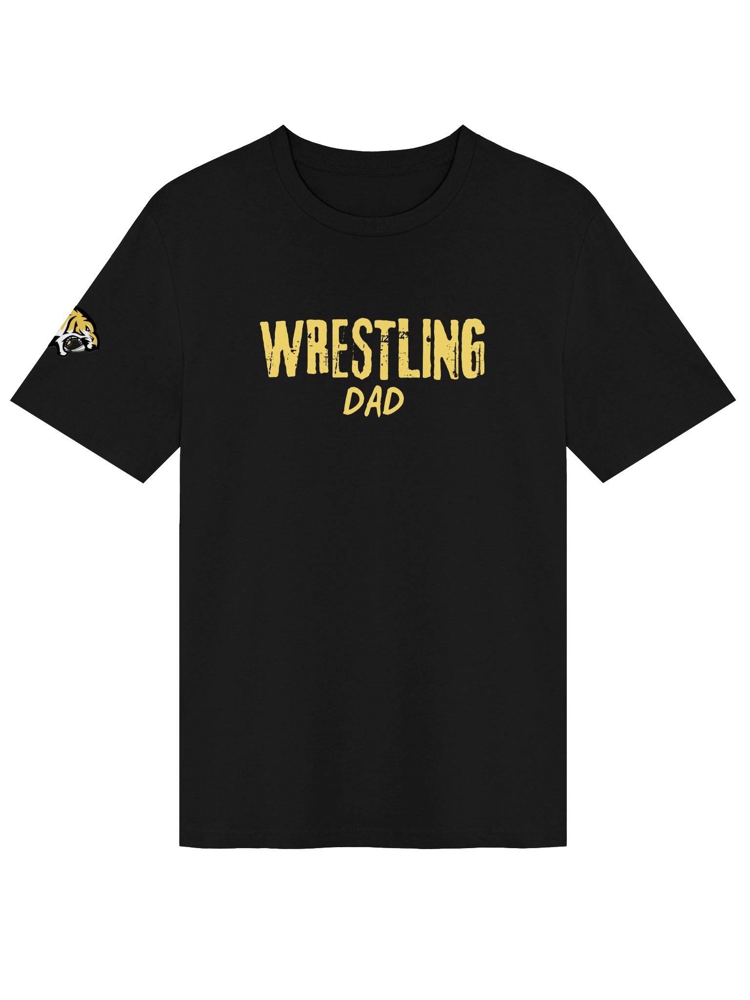 Wrestling Dad Yellow Text Tee product image (73)
