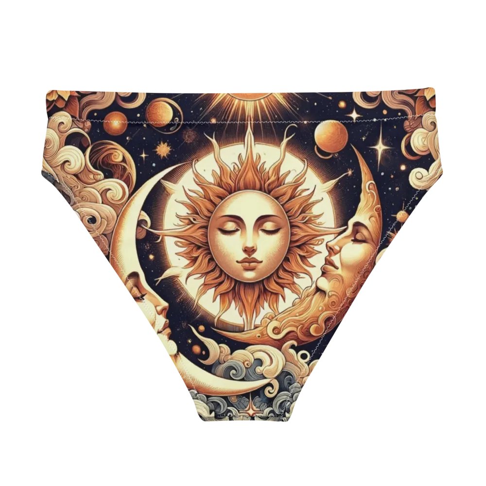 All-Over Print Recycled High Waisted Bikini Bottom product image (1)