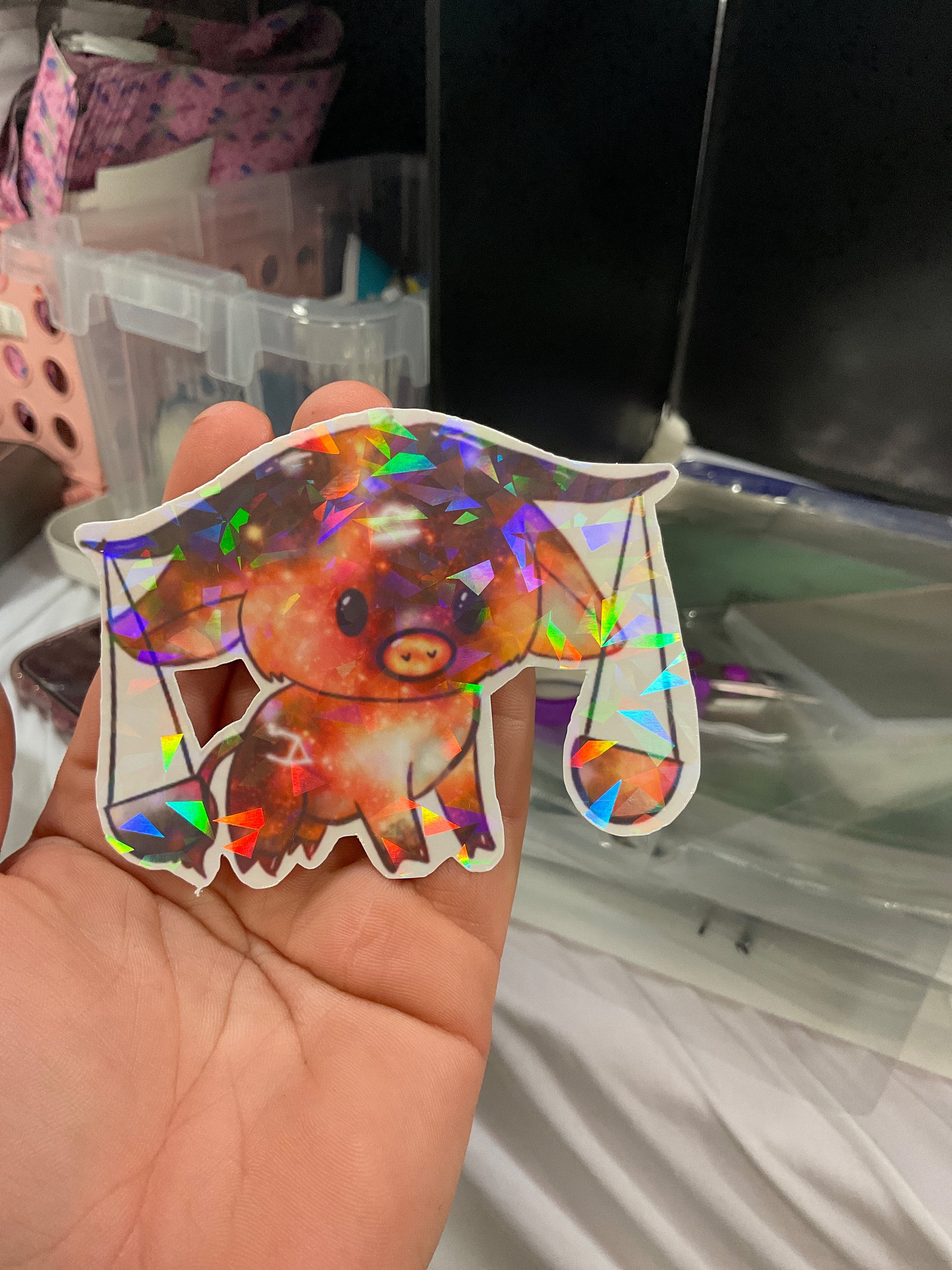 Holo Libra cow sticker product image (2)