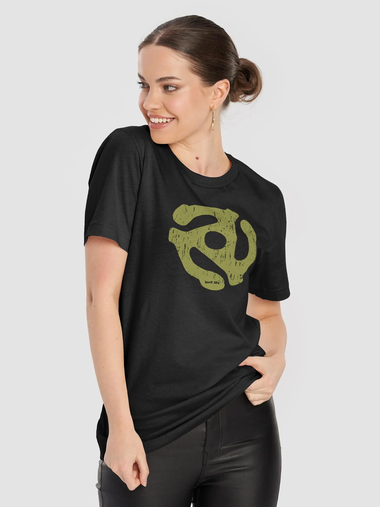 45 RPM Vinyl Record Adapter Tshirt product image (8)