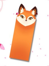 Peeking Fox Bookmark product image (1)