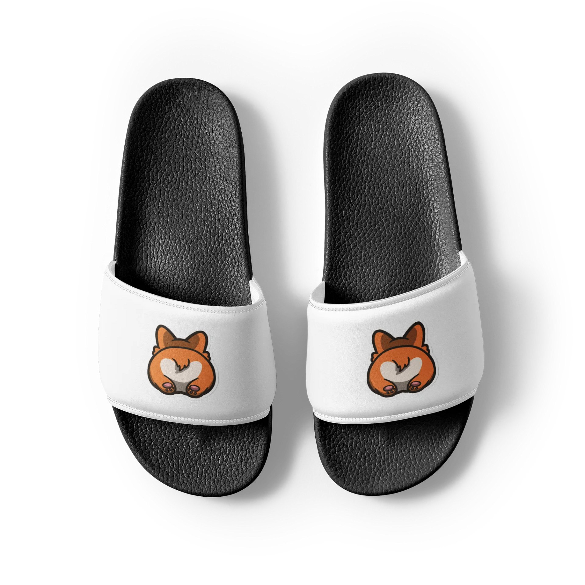 Cartoon Dog Back Men's Slides product image (4)