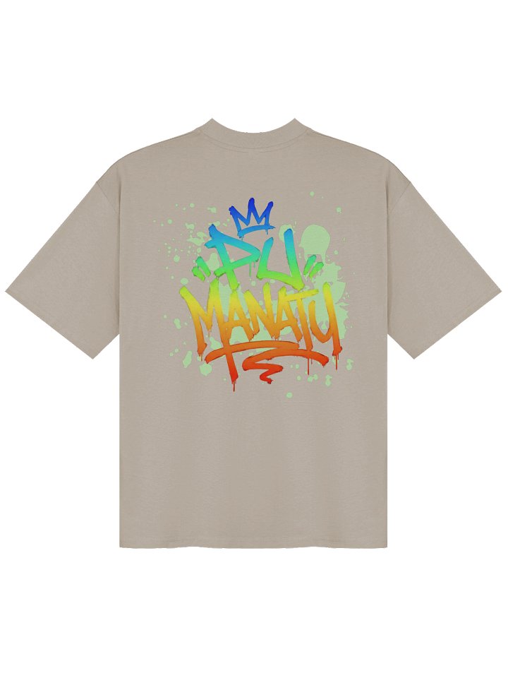 T-shirt surdimensionné avec logo dégradé néon PU MANATU product image (26)