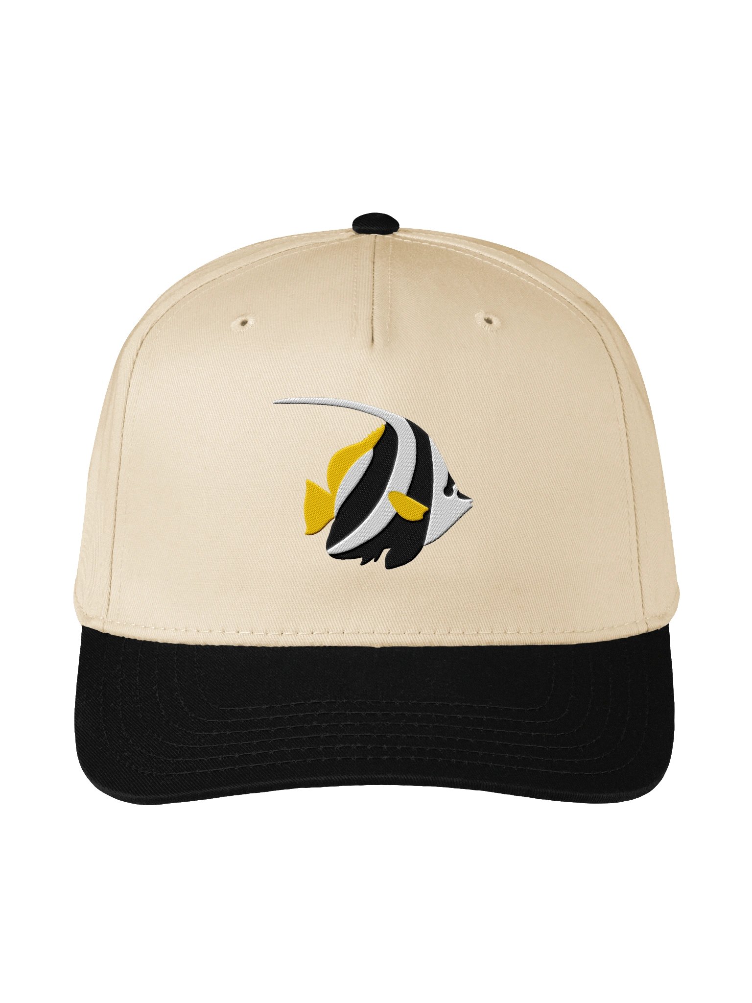 Bannerfish Embroidered Mid-Profile Baseball Cap | Iconic Reef Fish Hat for Saltwater Aquarium Lovers product image (1)