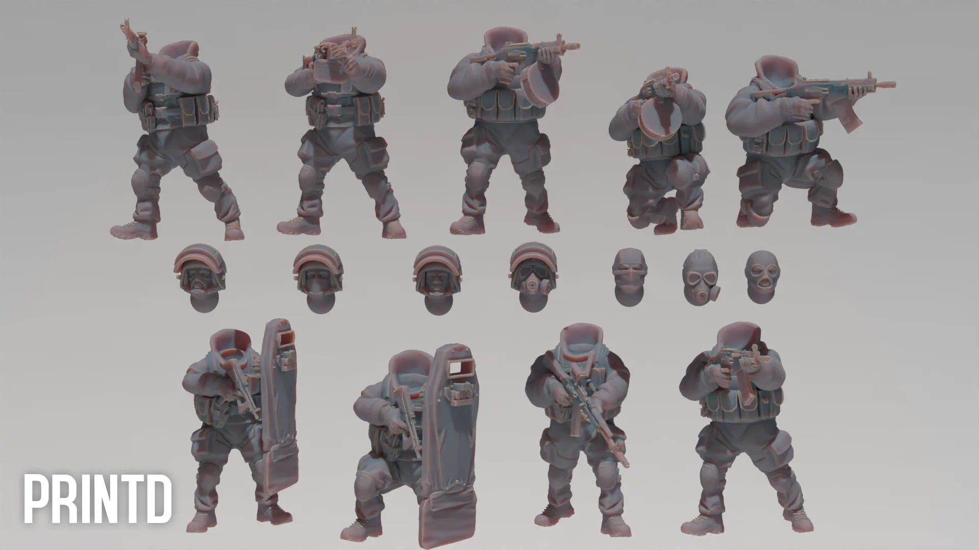 Russian Spetznaz GORKA Team - Modern Warfare Wargame Hobby Resin Scale Models product image (2)