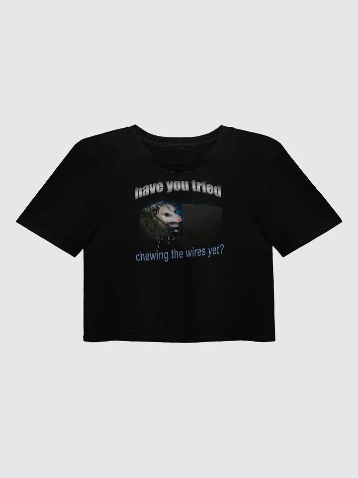 Have You Tried Chewing The Wires Yet Possum Crop Top product image (1)