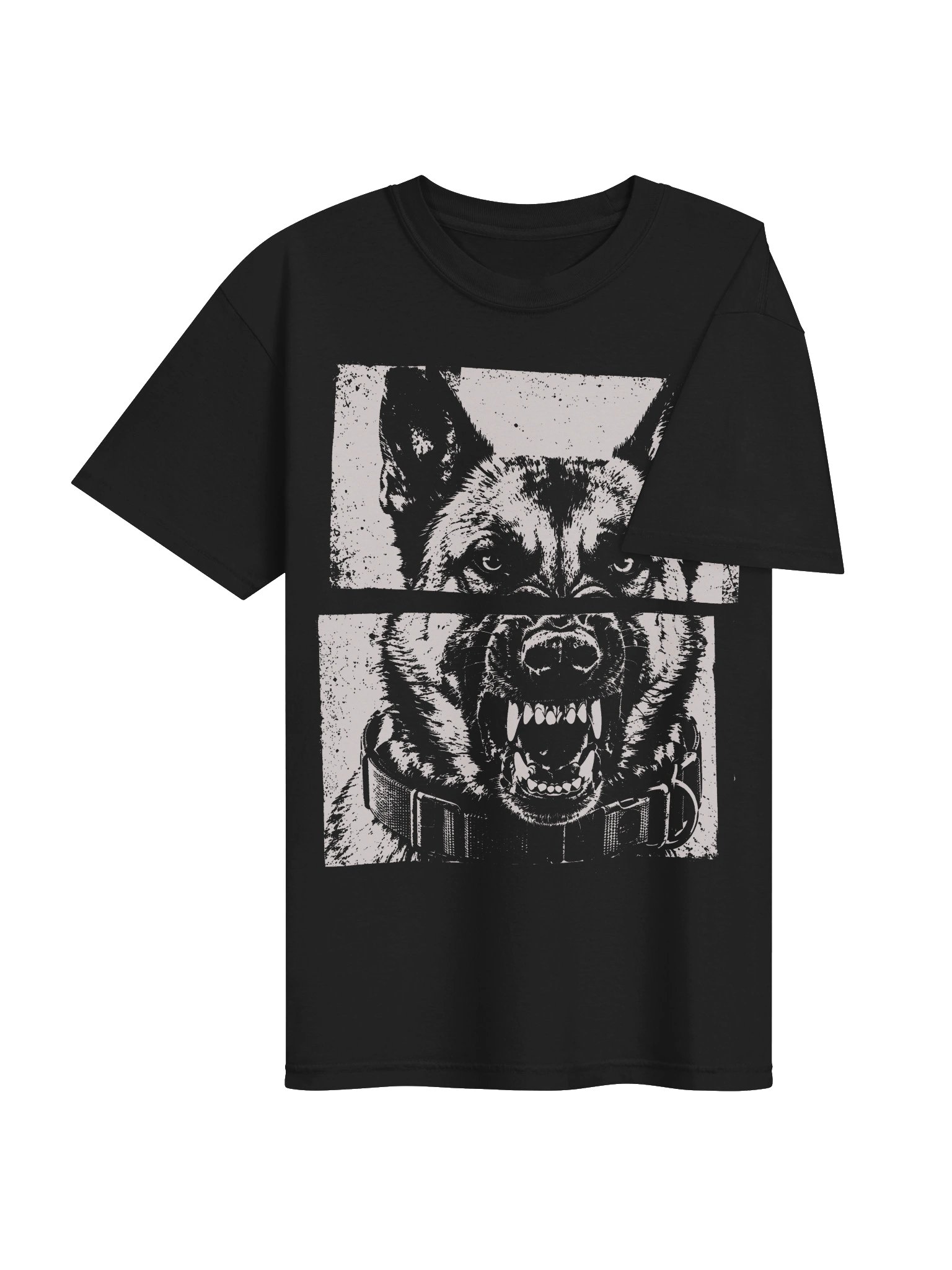 Angry German Shepherd Dog Heavyweight Vintage Graphic Tee product image (4)