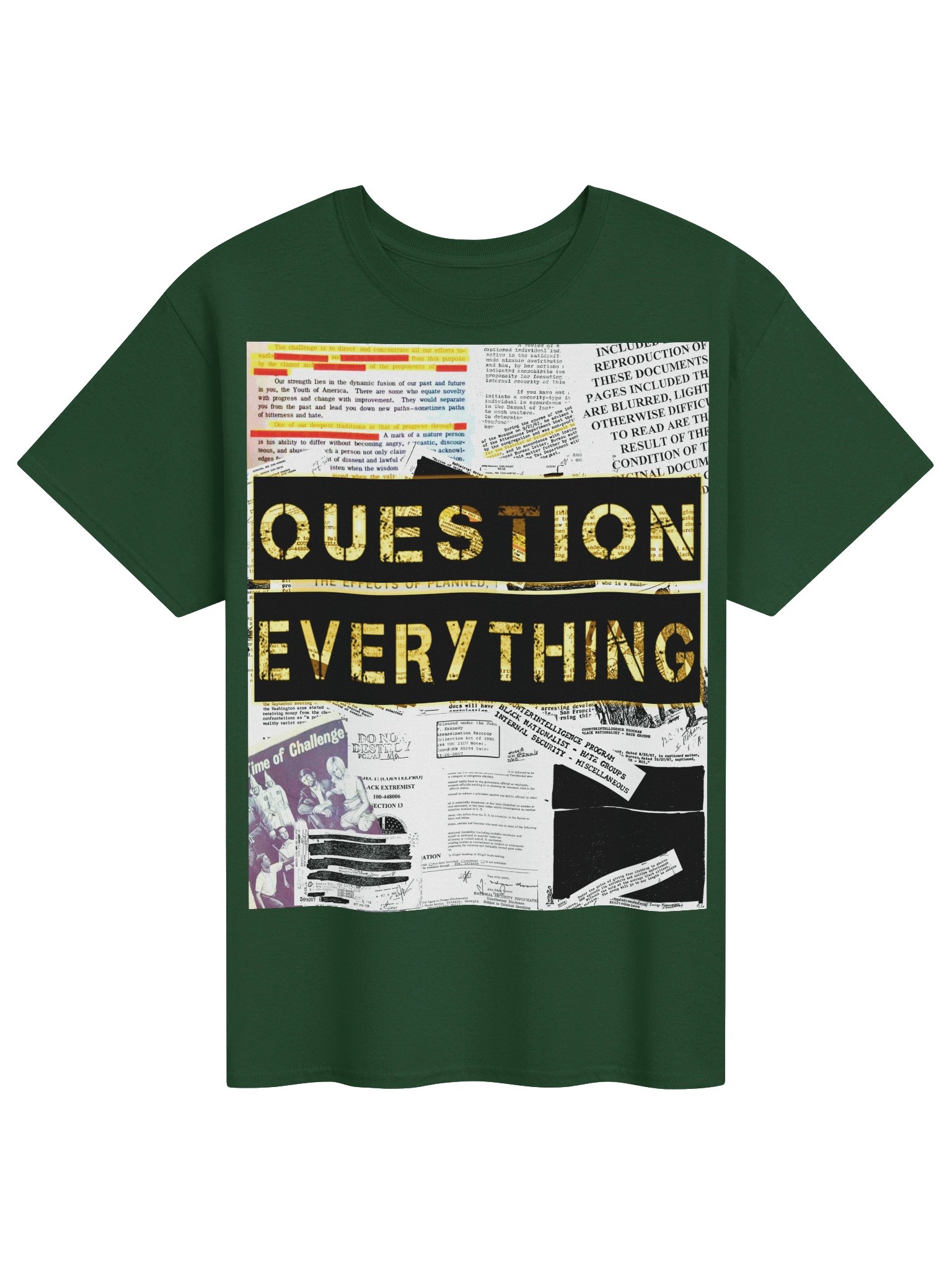QUESTION EVERYTHING - T-SHIRT (FRONT ONLY) product image (1)