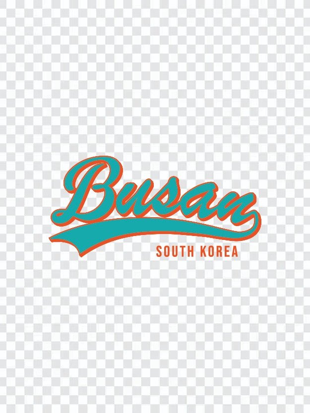 Busan South Korea Varsity Typography Set | 부산 바시티 타이포그라피 벡터 디자인 product image (10)