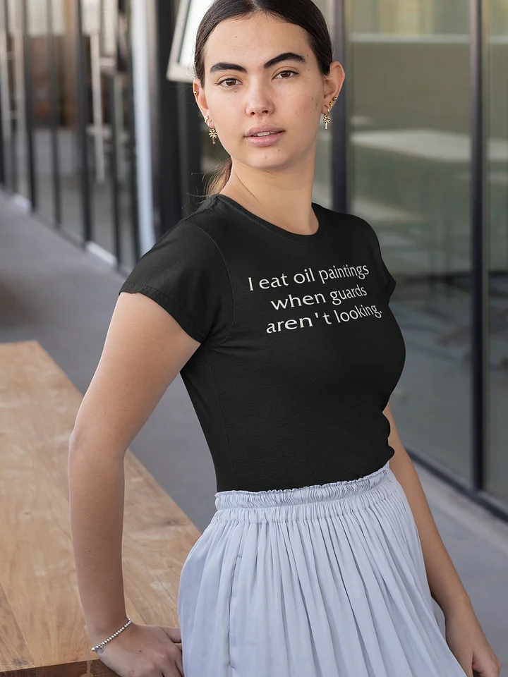 I eat oil paintings supersoft femme cut t-shirt product image (1)
