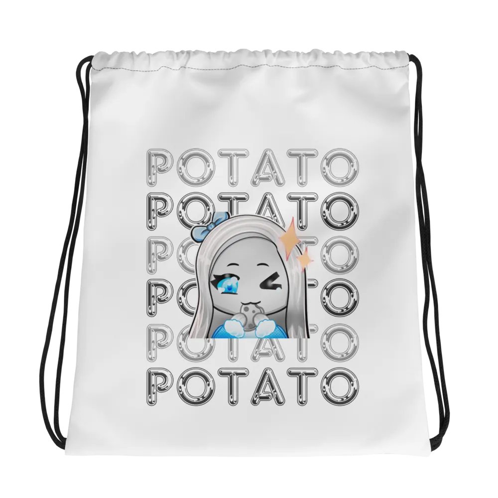 Enthusiastic Potato All-Over Drawstring Bag product image (1)