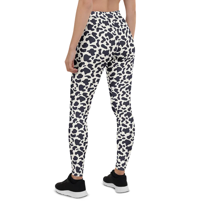 Comfortable Abstract Leggings Bold Black Animal Print product image (2)
