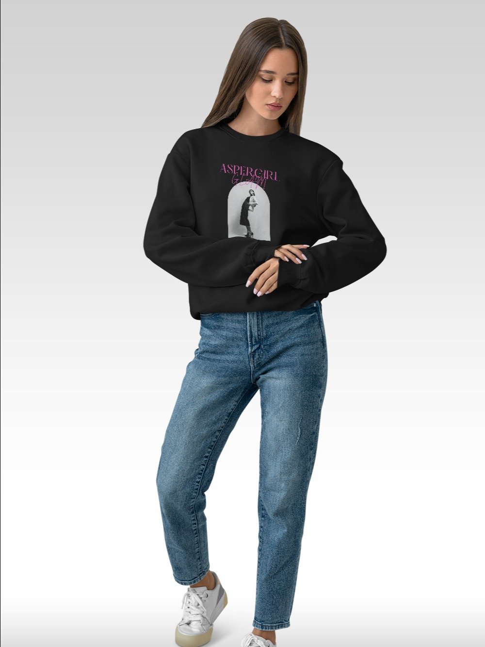 AsperGirl Glam Crewneck Black product image (2)