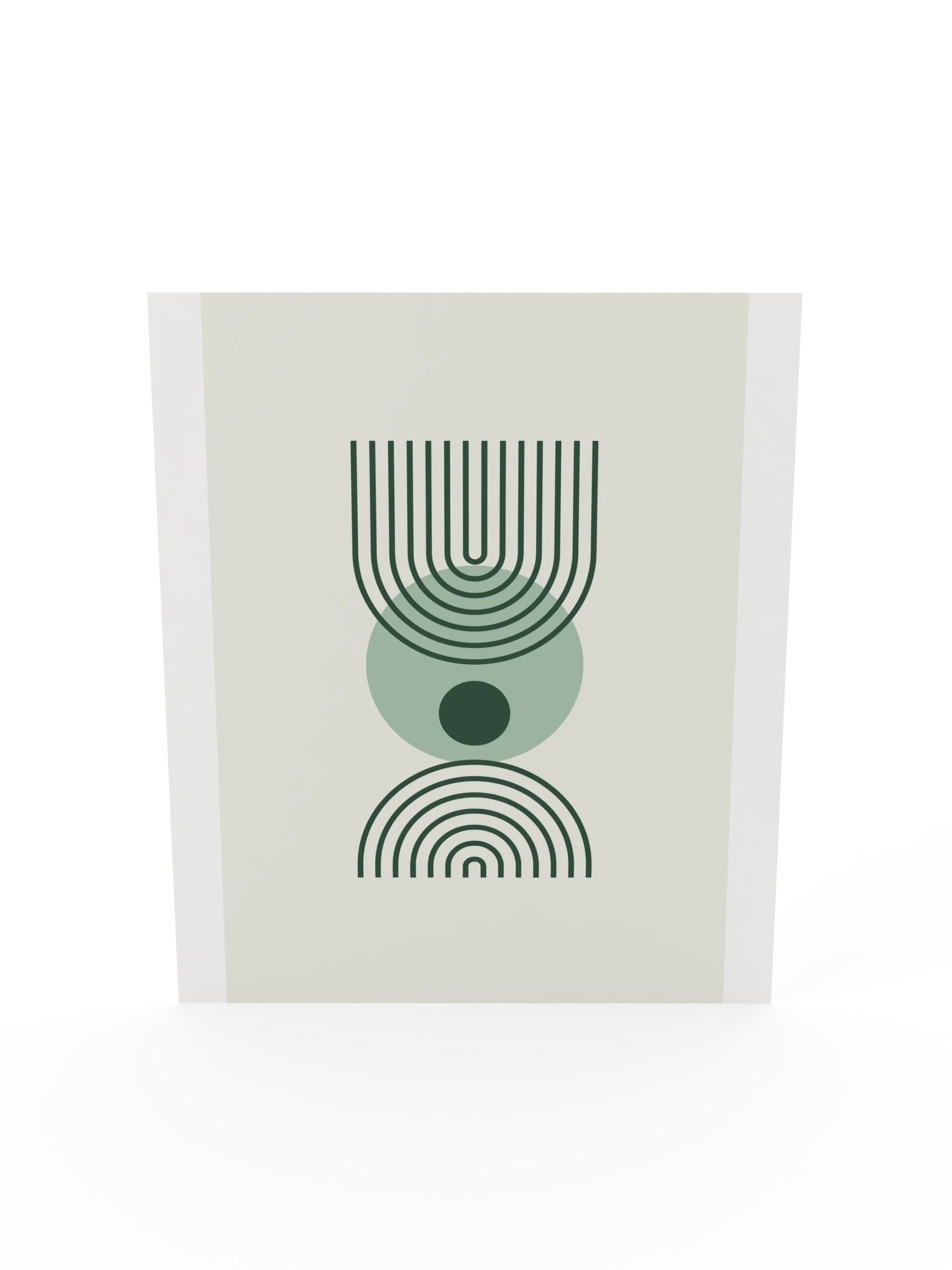 Green Line Arch Print | Boho Bathroom Wall Art product image (7)