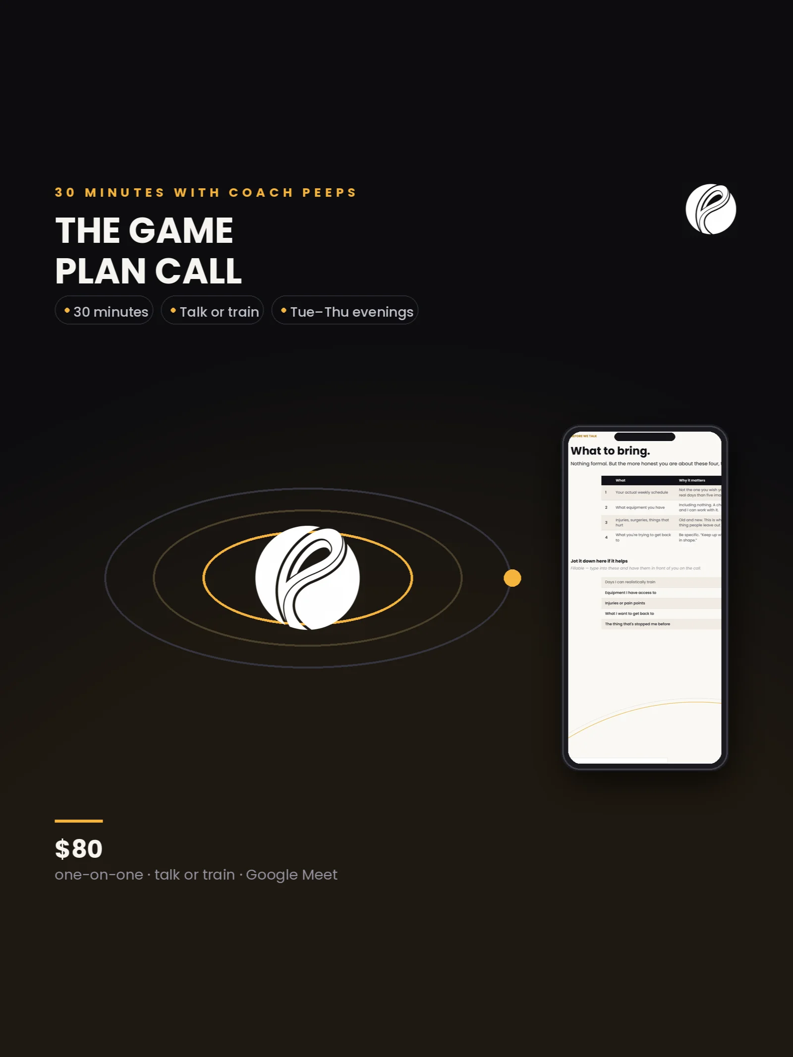 1:1 Game Plan Call product image (2)