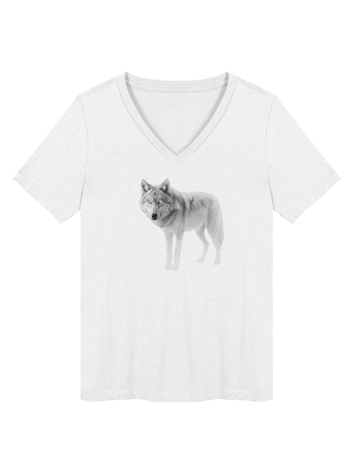 Ethereal Wolf Relaxed V-Neck Tee product image (1)