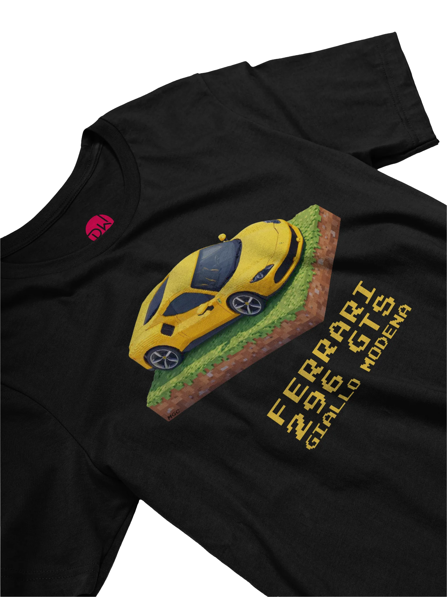 Yellow Ferrari 296 GTS Shirt (Pixel, Retro, Minecraft) product image (23)