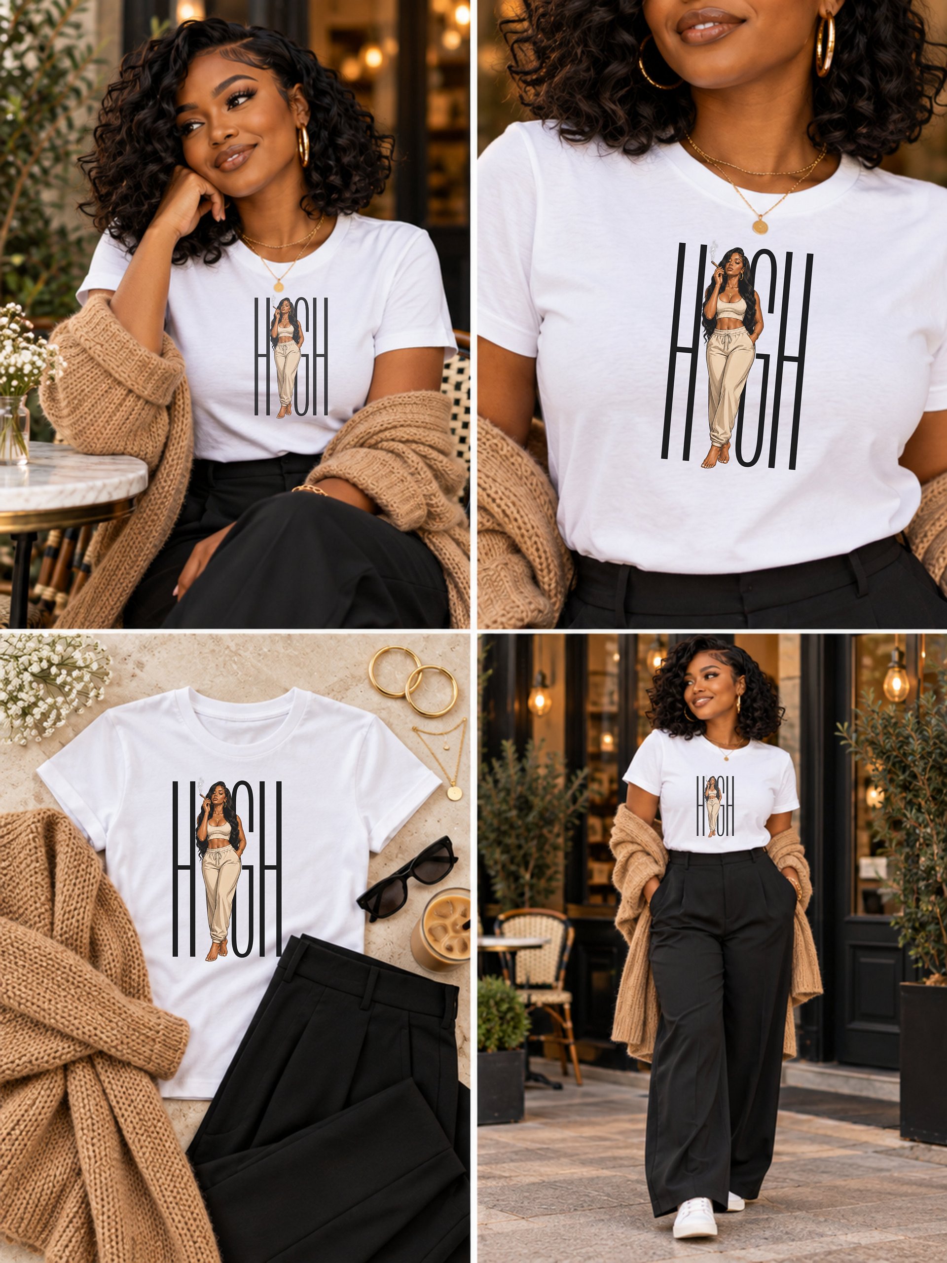 HIGH Graphic T-Shirt product image (4)