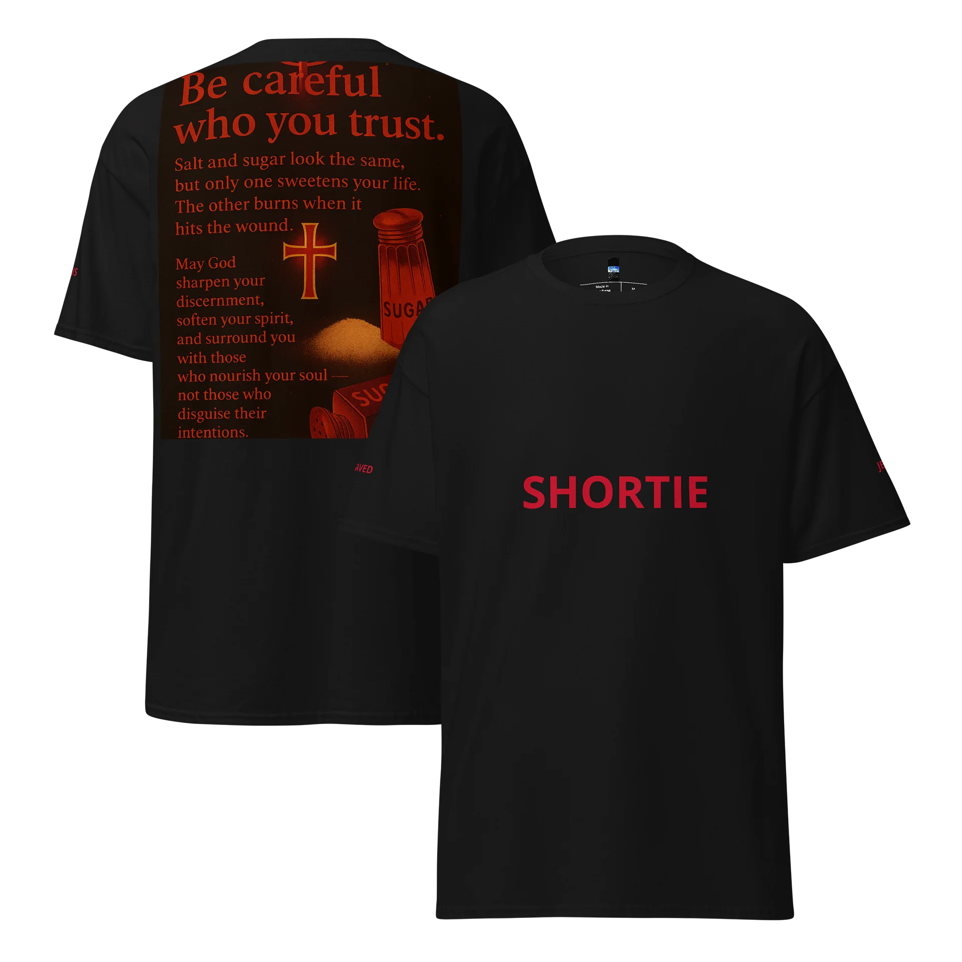 Bold Red 'SHORTIE' Tee product image (3)
