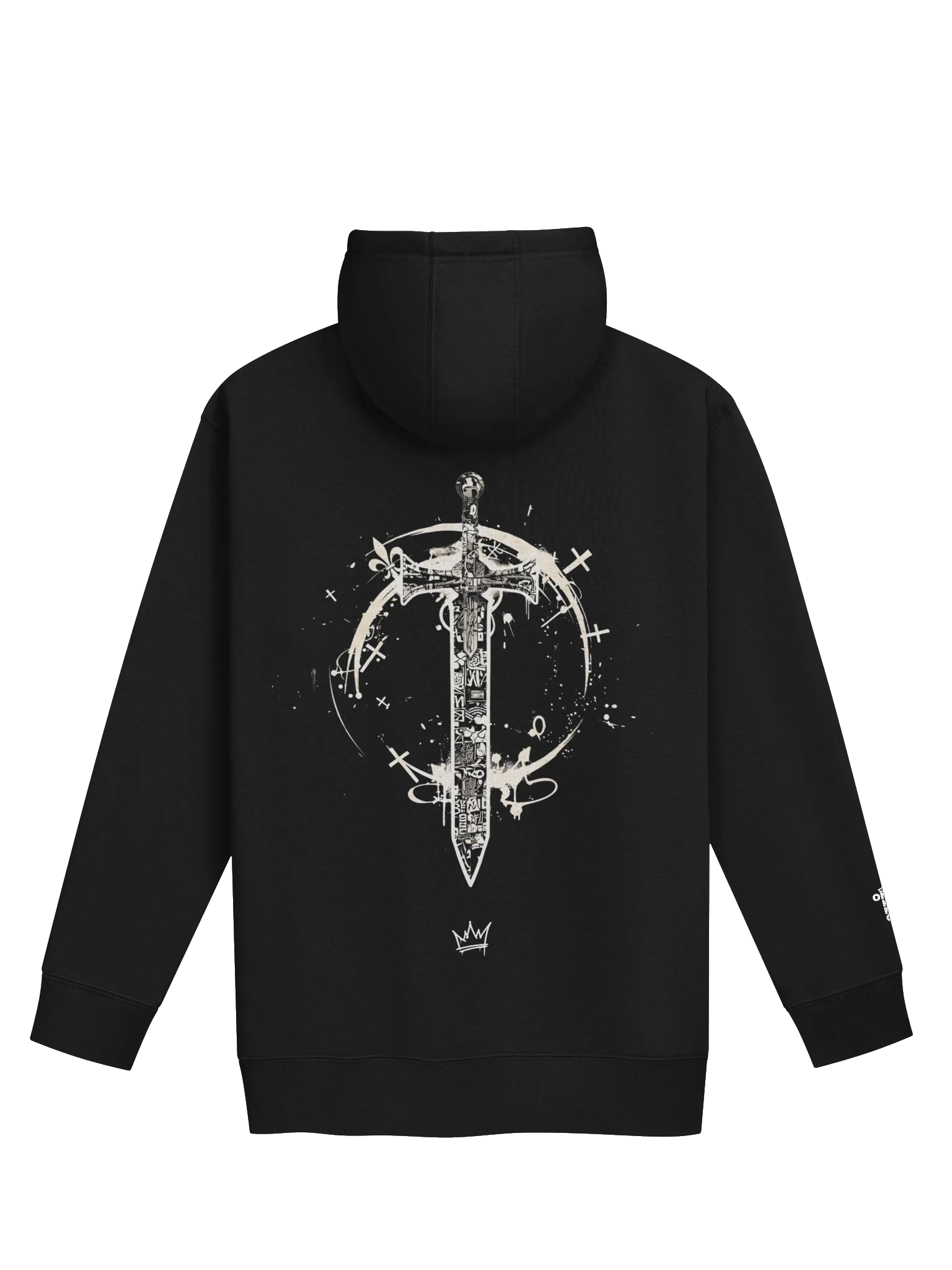 ONE KING Crusader Premium Soft Blend Hoodie with embroidered sleeve logo product image (1)