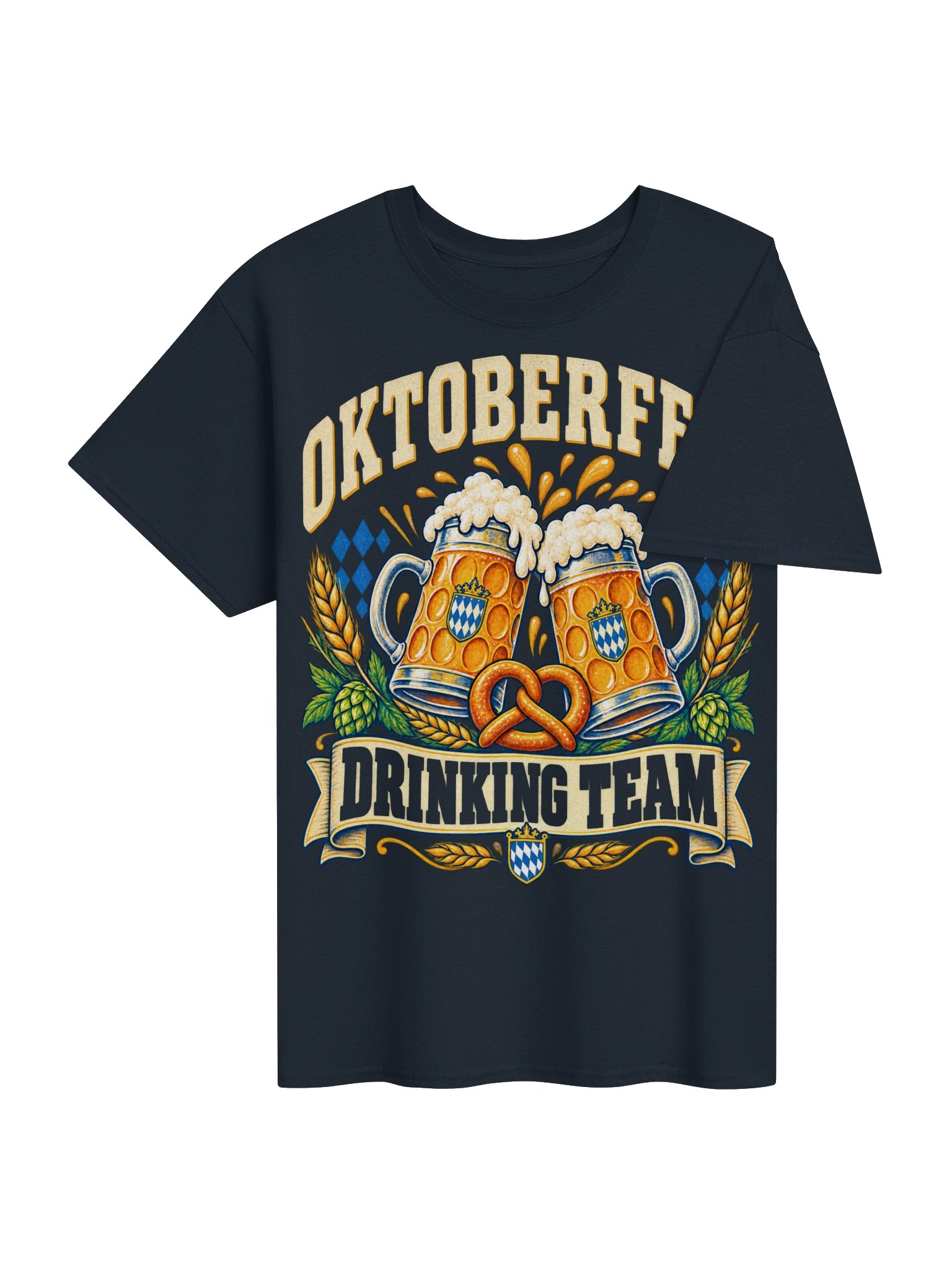Oktoberfest Drinking Team Beer Steins Vintage Tee product image (84)