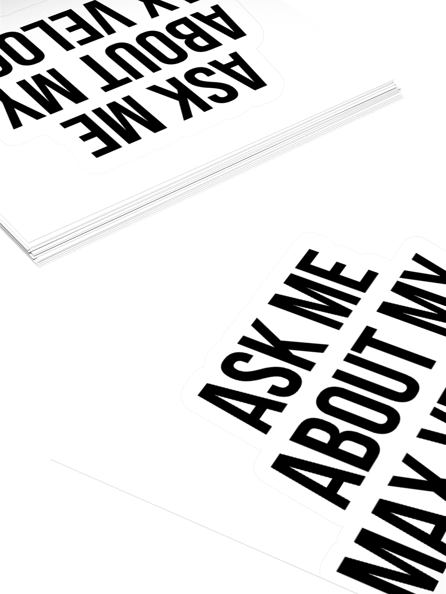 "Ask Me About My Max Velocity" Sticker product image (4)