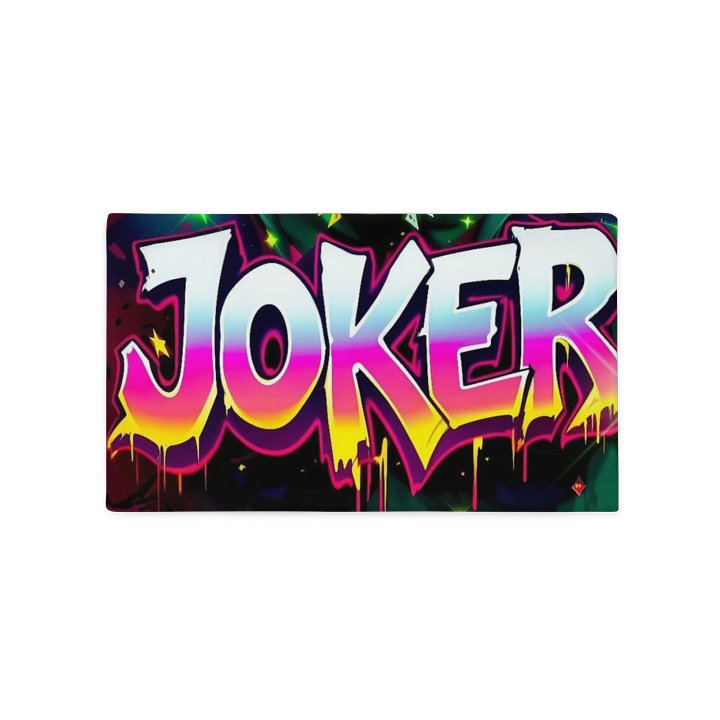 Neon Joker Gamer Pillowcase – Color Pop Poker Vibes product image (1)