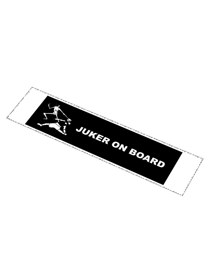 JUKER ON BOARD BUMPER STICKER product image (1)