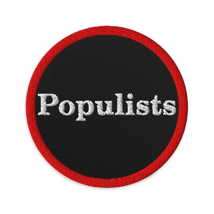 Populists Embroidered Patch product image (1)