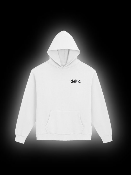 White Deific Logo Hoodie product image (1)