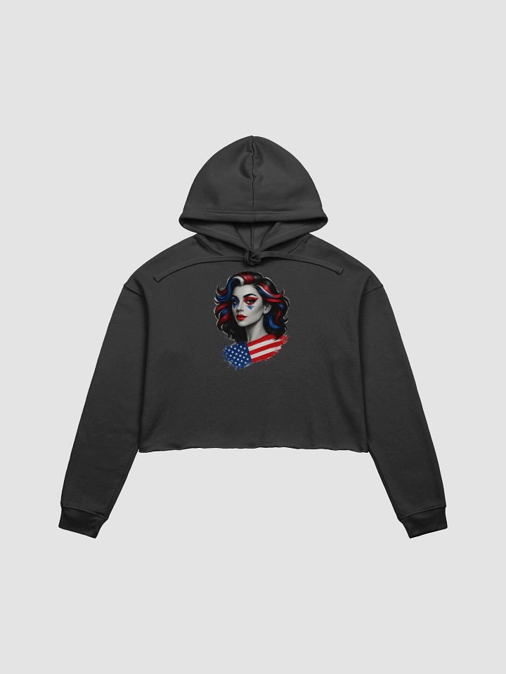 USA Patriotic Pride Crop Hoodie product image (4)