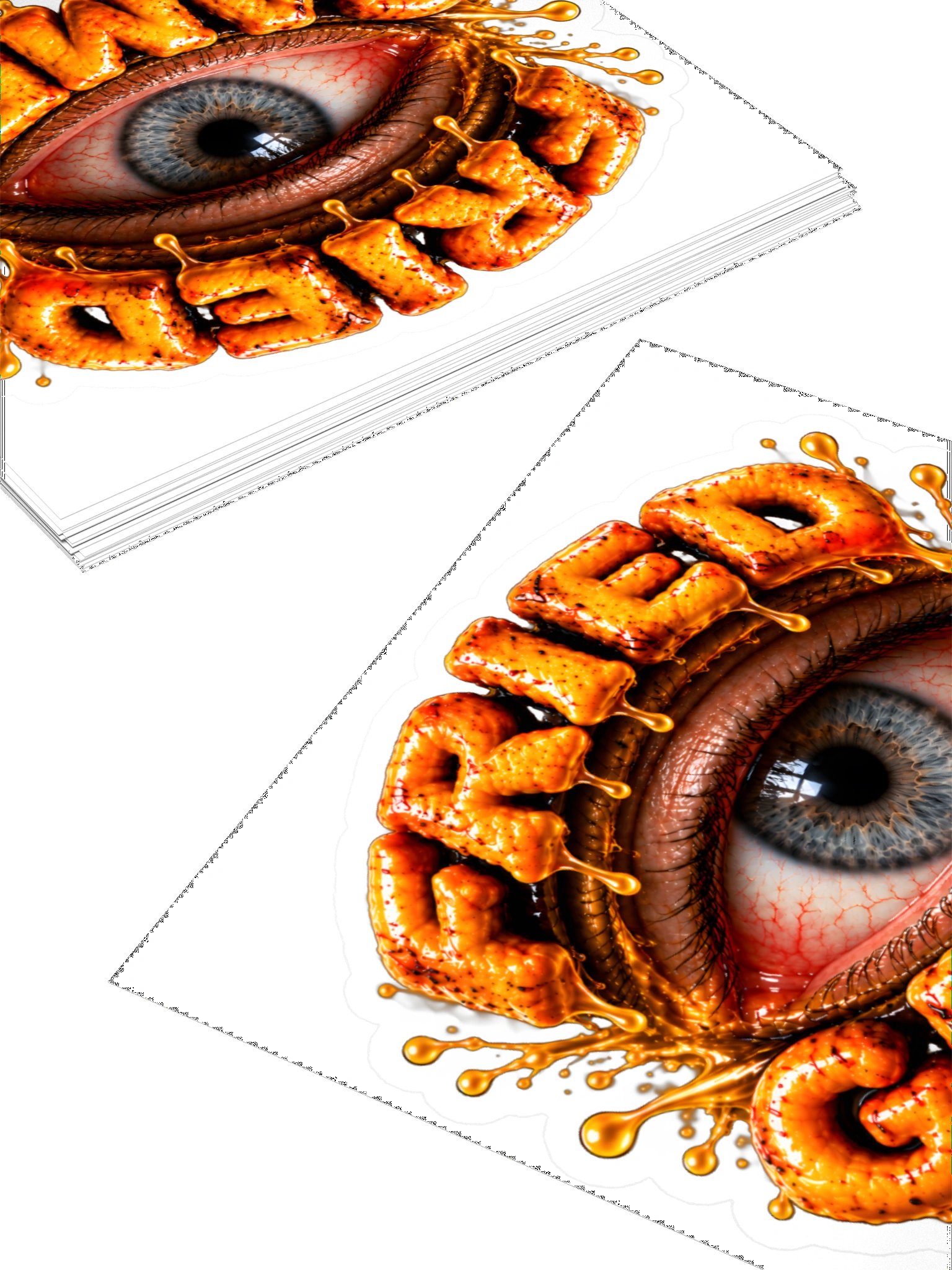 Fried Games - Grey eye Sticker product image (11)