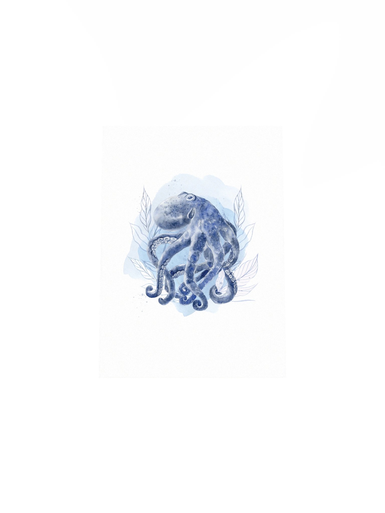 Inky Octopus Blue Toned Print product image (6)